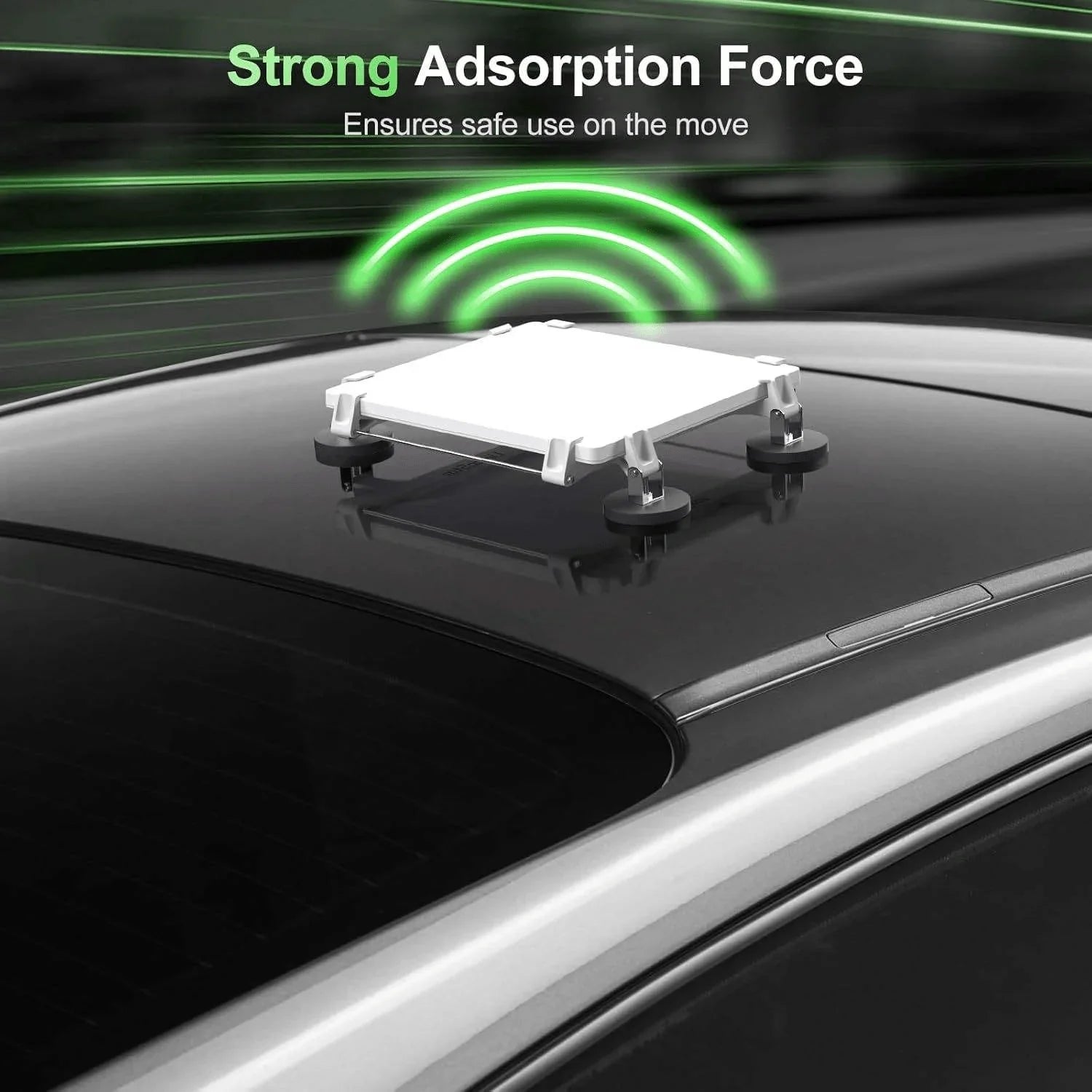 Starlink roof mount with strong adsorption for secure in-motion use on car roof