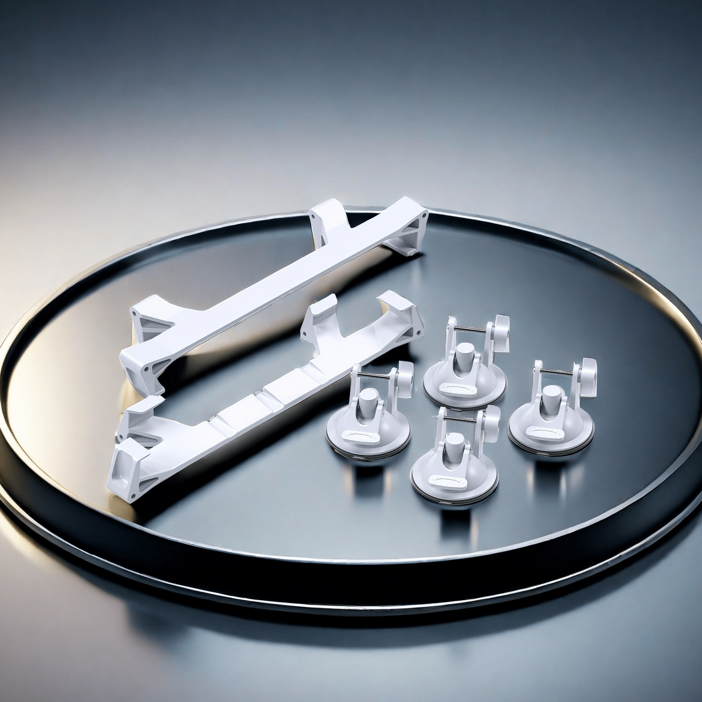 Starlink Mini suction cup mount with reinforced suction cups