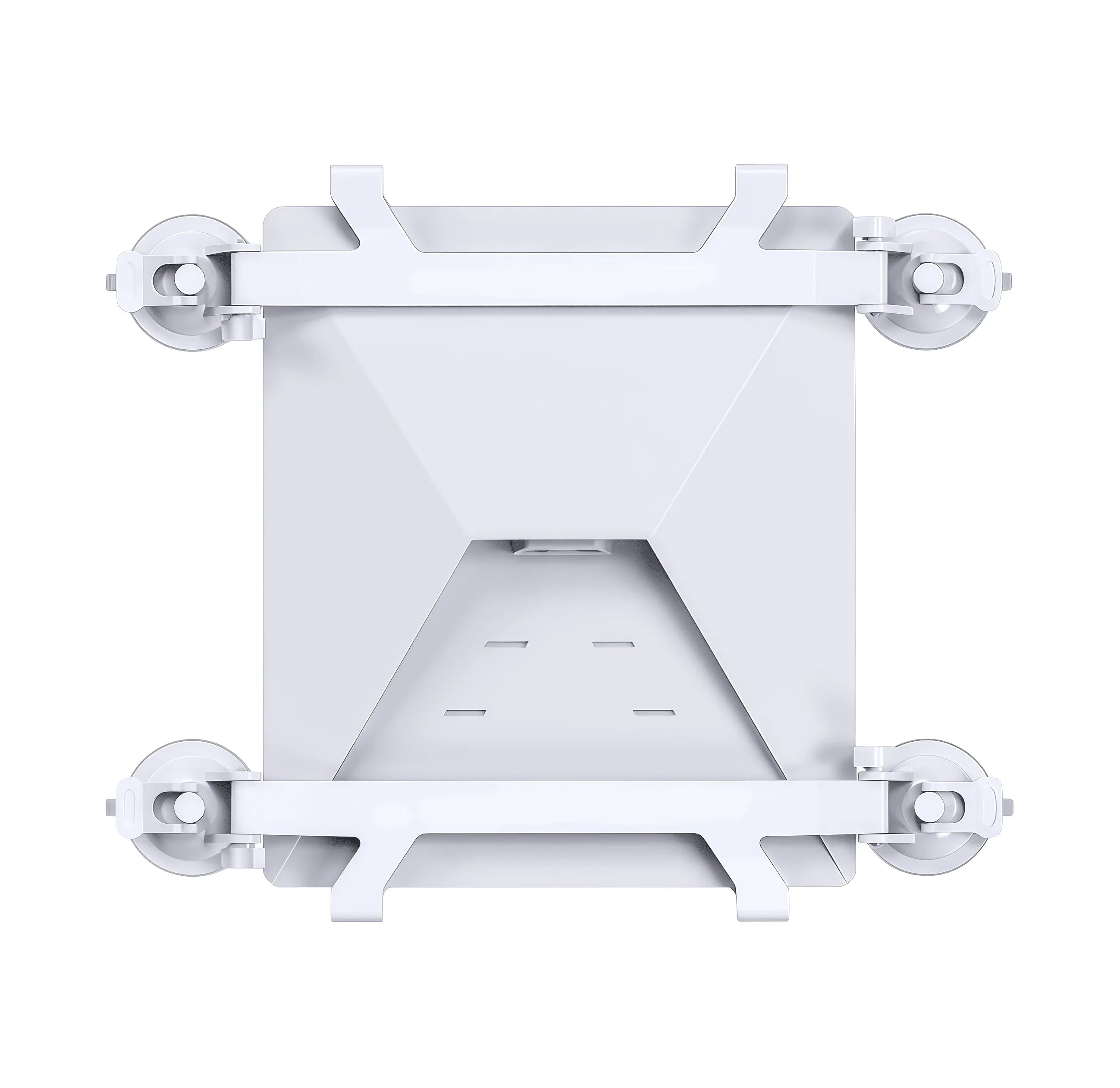 White Starlink mounting bracket with suction cups for Mini, Standard, Gen 3, or Flat High Performance dish