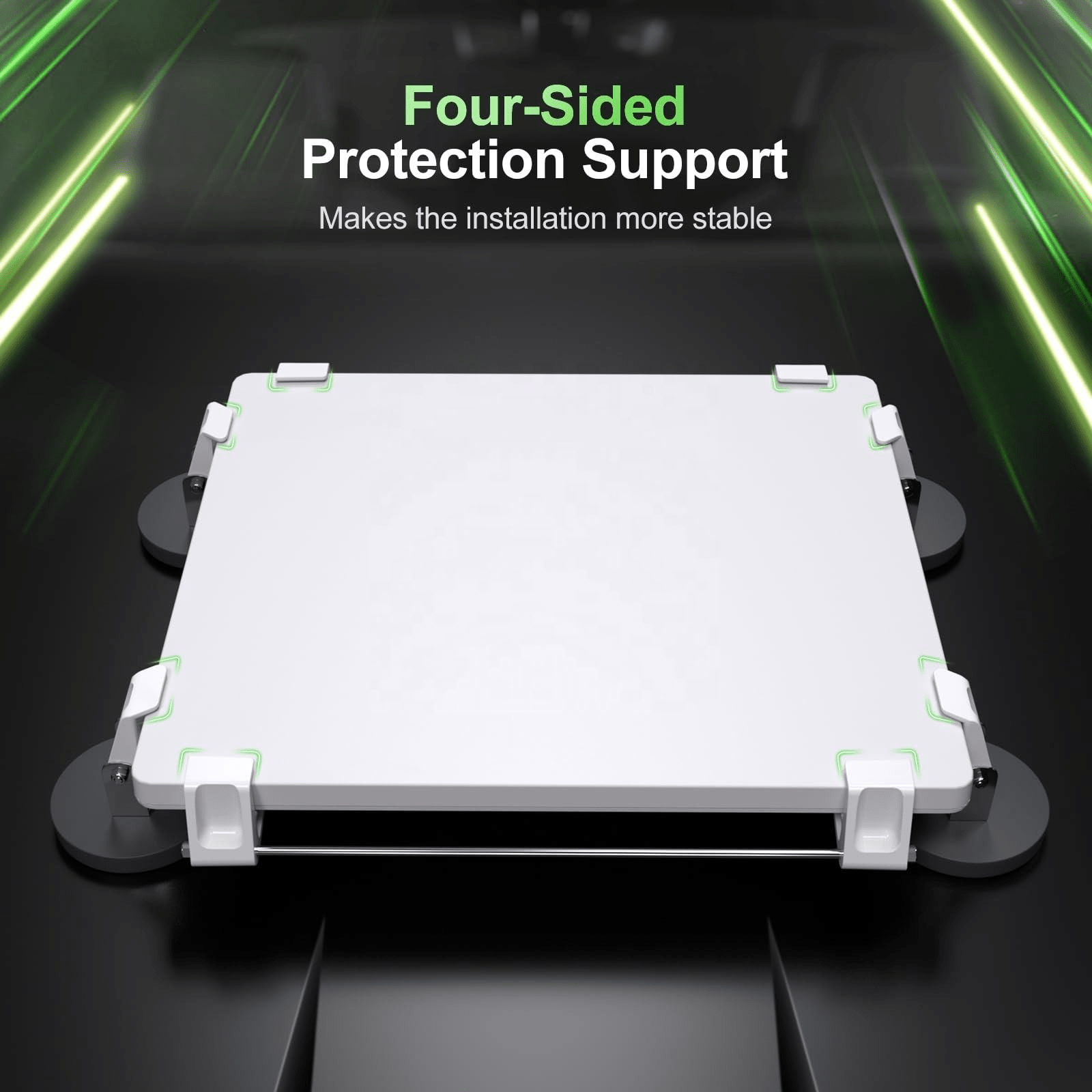 Starlink Mini magnetic car mount with antenna installed