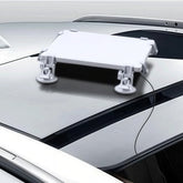 Starlink Mini suction cup mount installed on smooth vehicle surface