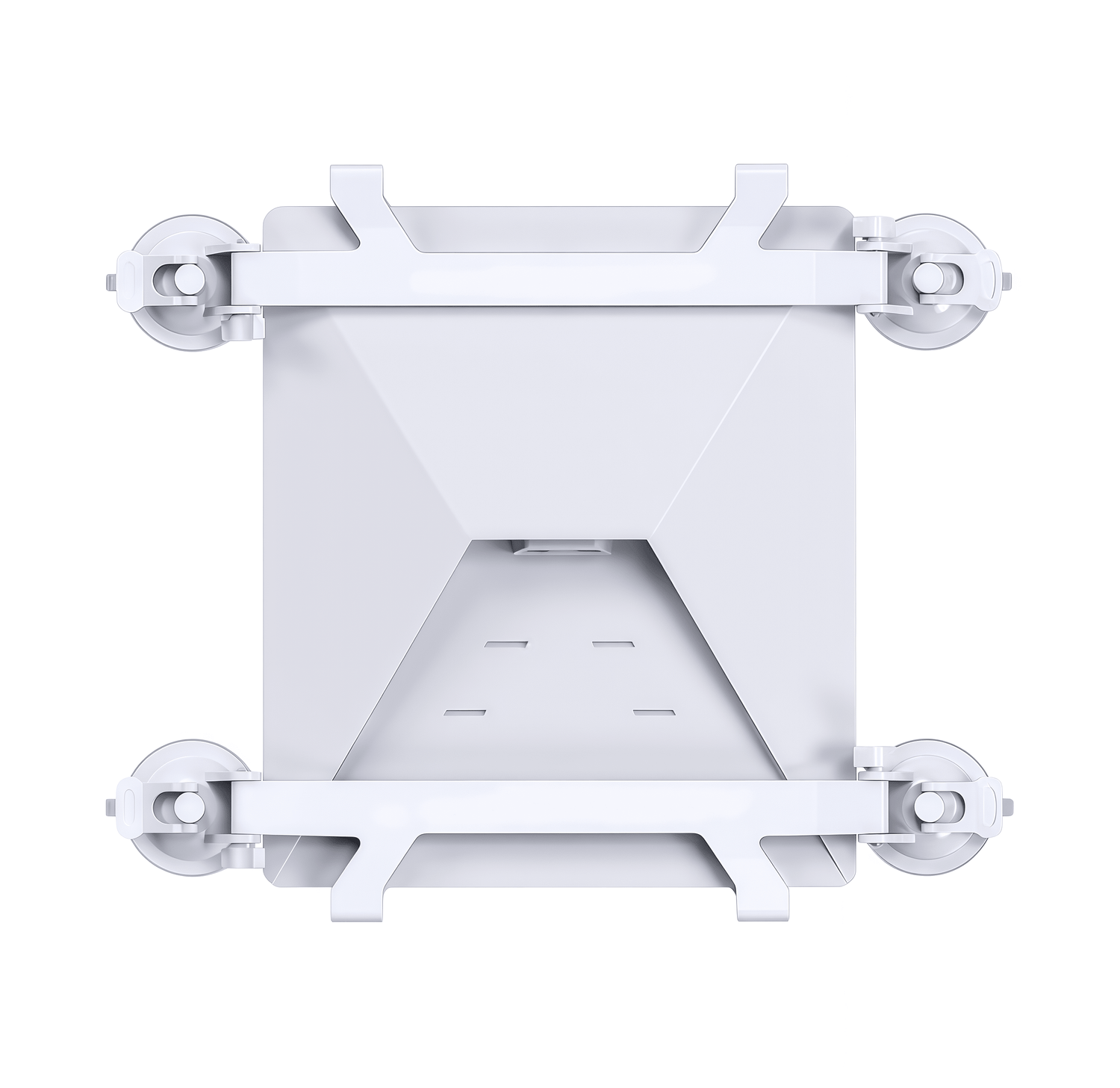 Starlink Mini suction cup mount on white background