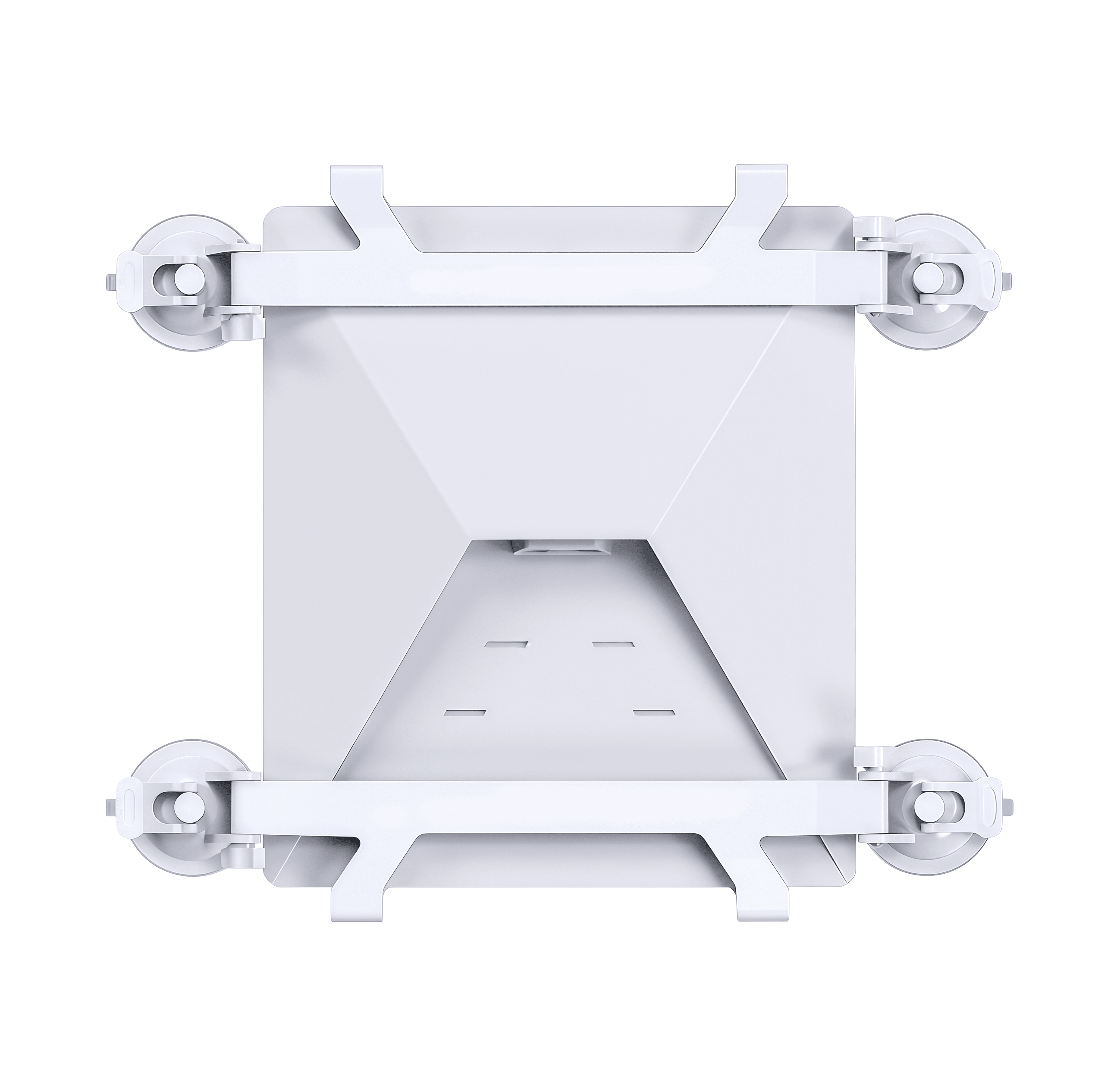 Starlink Mini suction cup mount on white background