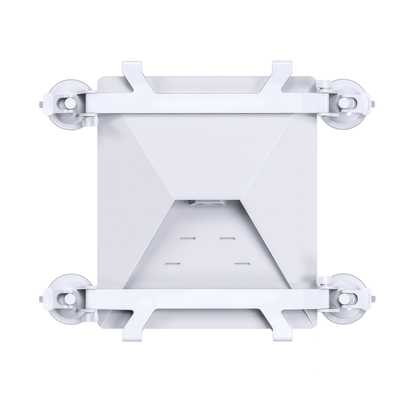 Starlink Mini suction cup mount on white background