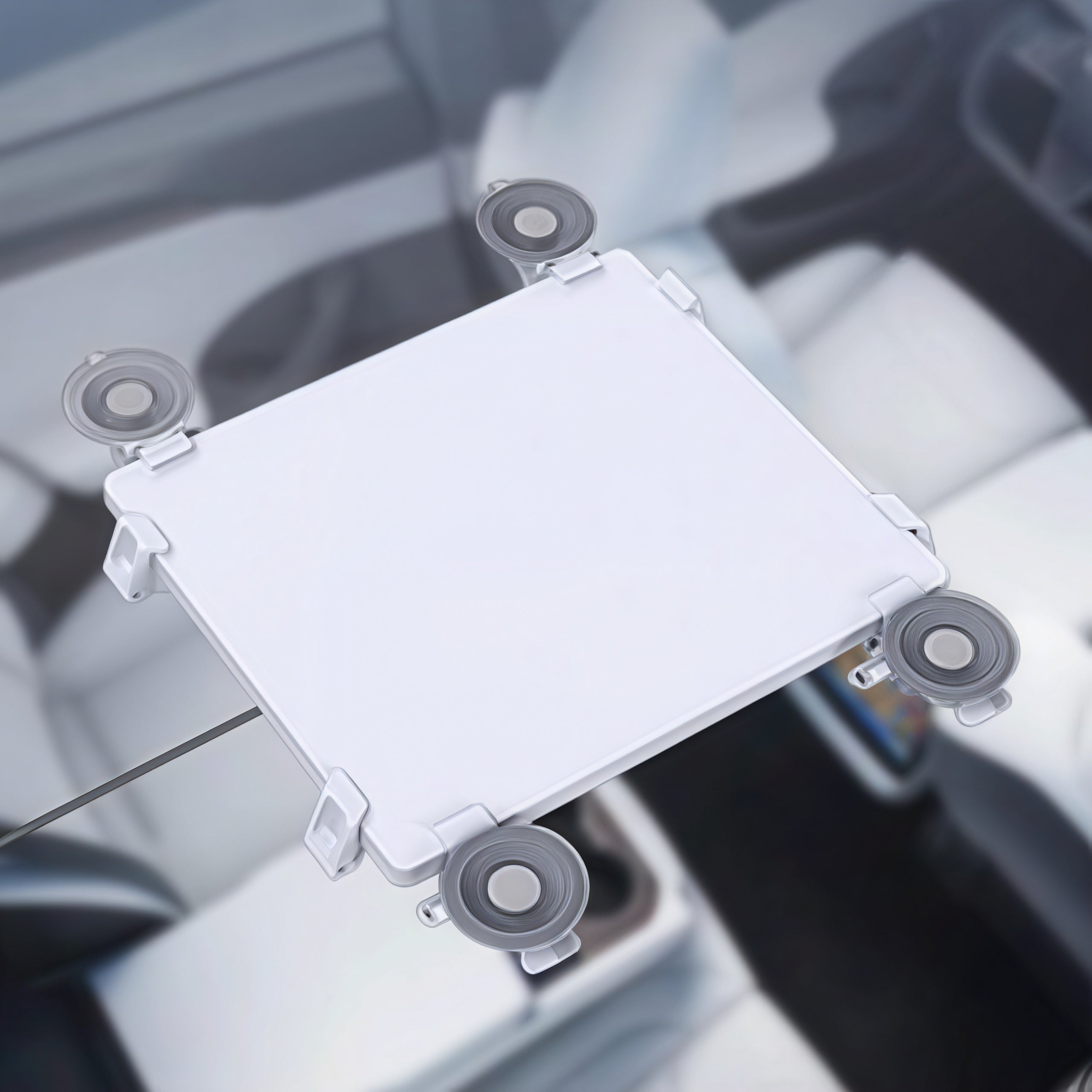 Starlink Mini suction cup mount detail view with support arm